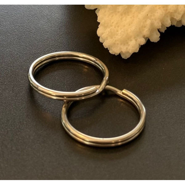 Porte-Clés Anneaux 23mm – Acier Inoxydable 304 Argenté