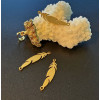 Pendentifs Connecteurs Plumes 29 mm – Acier Inoxydable 304 Doré