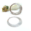 Pendentifs Estampes Filigrane Cercle 30mm Laiton Argent Platine