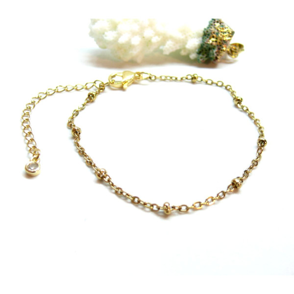 Bracelets 19 cm Maille 3 mm – Acier Inoxydable 304 Doré