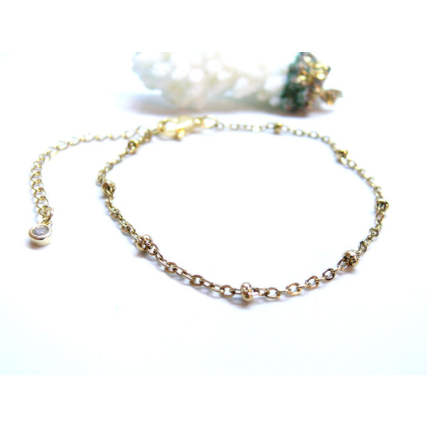 Bracelets 19 cm Maille 3 mm – Acier Inoxydable 304 Doré