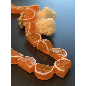 Perles Style Bonbons Acidulés ORANGE 18 mm – Verre