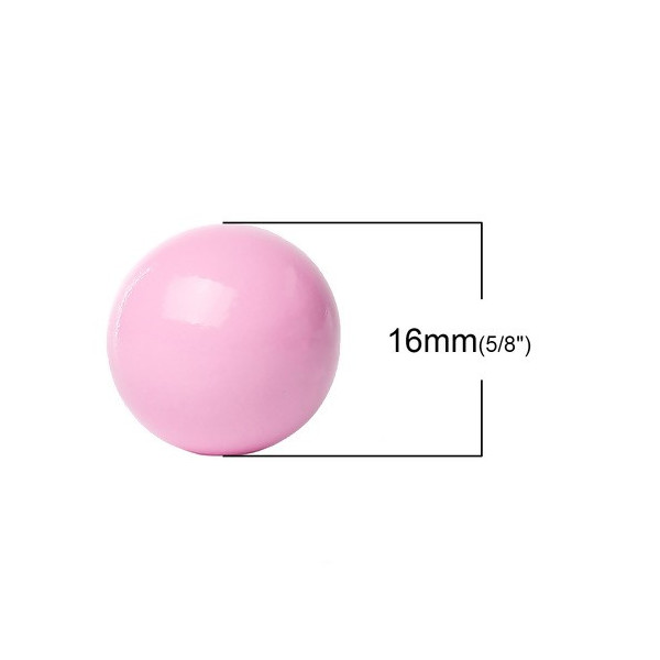 Perle Sonore 16 mm Rose – Pour Création de Bola de Grossesse – REF 02
