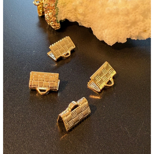 Serre-fils Griffes Attache Ruban 10mm – Acier Inoxydable 304 Doré