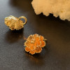 Pendentifs Fleur 3D 11 mm – Laiton Doré à l’Or Fin 18K