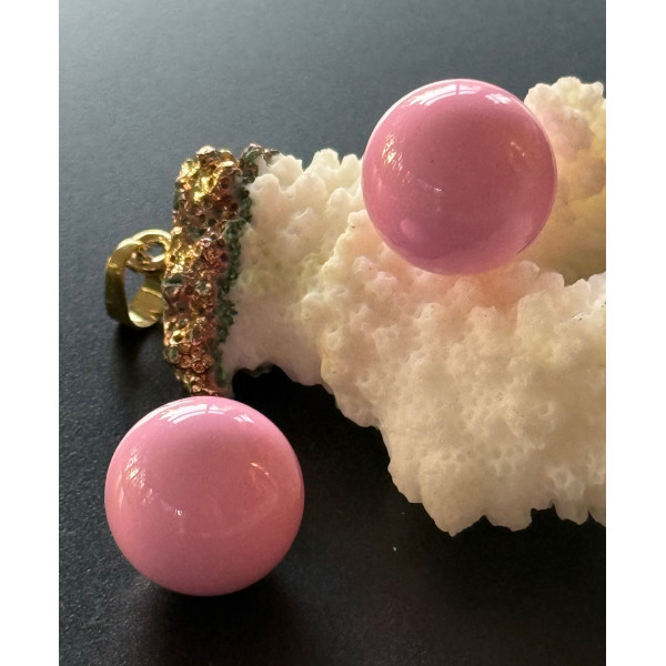 Perle Sonore 16 mm Rose – Pour Création de Bola de Grossesse – REF 02