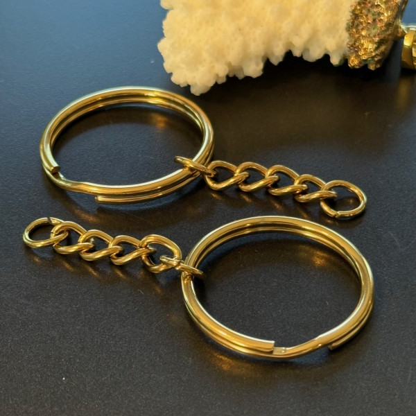 Fermoir porte clés 59mm – Acier Inoxydable 304 Doré