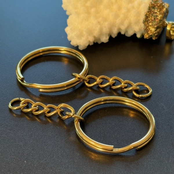 Fermoir porte clés 59mm – Acier Inoxydable 304 Doré