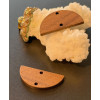 Pendentifs connecteurs Demi-Cercle 28 mm – Bois