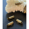 Embouts Pince Tubes 10mm pour Miyuki/Tissage/Chaîne à Billes – Métal Bronze