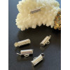 Embouts Pince Tubes 20mm Miyuki, Tissage, Chaîne à Billes – Argent Platine