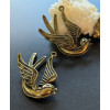 Pendentifs  Oiseau 3D 43mm – Métal Bronze Antique