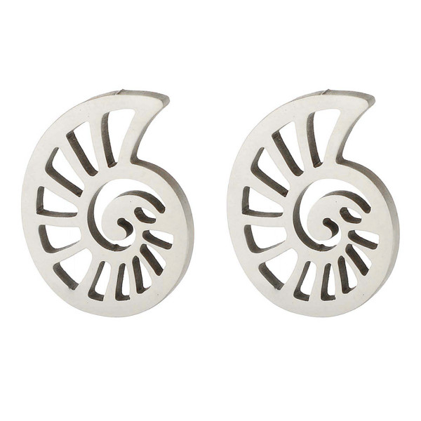 Pendentifs Coquillage 15mm – Acier Inoxydable 304 Argenté