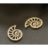 Pendentifs Coquillage 15mm – Acier Inoxydable 304 Argenté