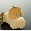 Pendentif Médaillon Coeur avec Anneau 25mm – Acier Inoxydable 304 Doré placage Ionique