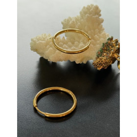 Créoles Rondes 20 mm – Épaisseur 2mm – Acier Inoxydable 316 Doré