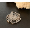 Pendentifs Fleur Exotique 26 x 23 mm – Acier Inoxydable 304 Argenté