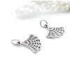 Pendentifs avec Anneau Éventail 15 mm – Acier Inoxydable 304 Argenté
