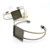 Support de Bracelet Carré 20mm – Laiton finition Bronze