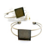 Support de Bracelet Carré 25mm – Laiton Finition Bronze pour Collage Digital