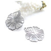 Pendentifs Fleur Exotique 26 x 23 mm – Acier Inoxydable 304 Argenté