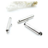 Embouts Pince Tubes 20mm Miyuki, Tissage, Chaîne à Billes Argent Platine