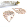 Estampes Pendentifs Filigrane Goutte 31 mm – Métal Doré