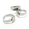 Supports de Bague plateau lisse 10mm, Acier Inoxydable 304 finition Argenté