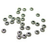 Mini perles intercalaires rondelle métal Argent Antique