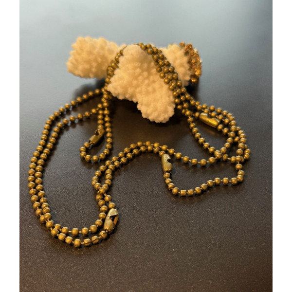 Sautoirs 90 cm Chaîne Maille Bille 2.4mm multi fermoirs – Métal Couleur Bronze