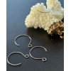 Boucles d'oreille Crochet 26 mm – Acier Inoxydable Argent Platine