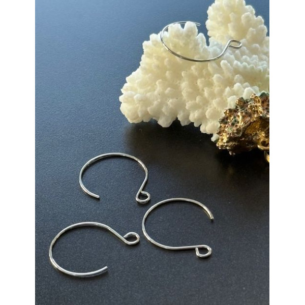 Boucles d'oreille Crochet 26 mm – Acier Inoxydable Argent Platine