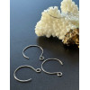Boucles d'oreille Crochet 26 mm – Acier Inoxydable Argent Platine