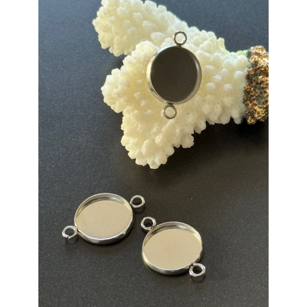 Supports de Pendentif Connecteur 8 mm – Acier Inoxydable 304