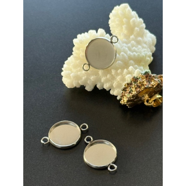 Supports de Pendentif Connecteur 12 mm – Acier Inoxydable 304