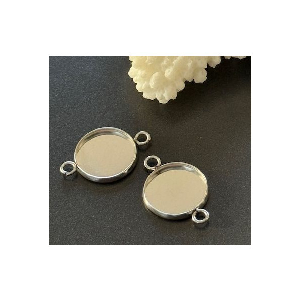 Supports de Pendentif Connecteur 12 mm – Acier Inoxydable 304