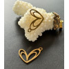 Pendentif Double Coeur 22mm – Acier Inoxydable 304 Doré IONIQUE
