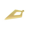 Pendentifs Géométrique Losange 15mm – Acier Inoxydable Doré