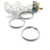 Porte-Clés Anneaux 20 par 2 mm – Acier Inoxydable 304 Argenté
