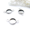Supports de Pendentif Connecteur 8 mm – Acier Inoxydable 304