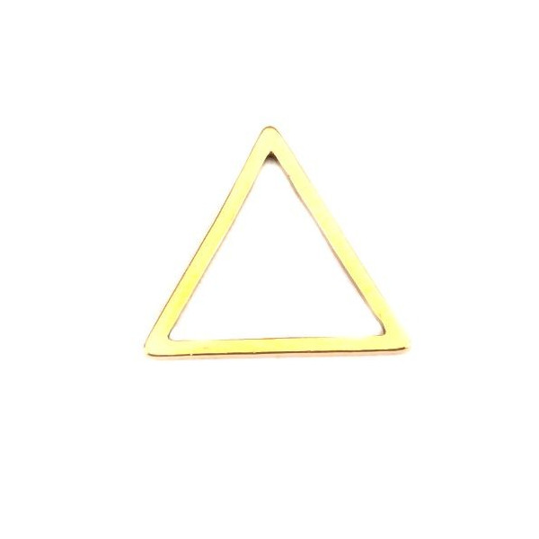 Pendentifs Connecteurs Triangle 20mm – Acier Inoxydable 304 Doré
