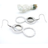 Supports de Boucles d'oreille 12mm – Crochet Huit Acier Inox 304 Argenté