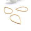 Pendentifs Connecteurs Goutte 21 mm – Acier Inoxydable 304 Doré