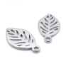 Pendentifs Feuille 14mm – Acier Inoxydable Argenté
