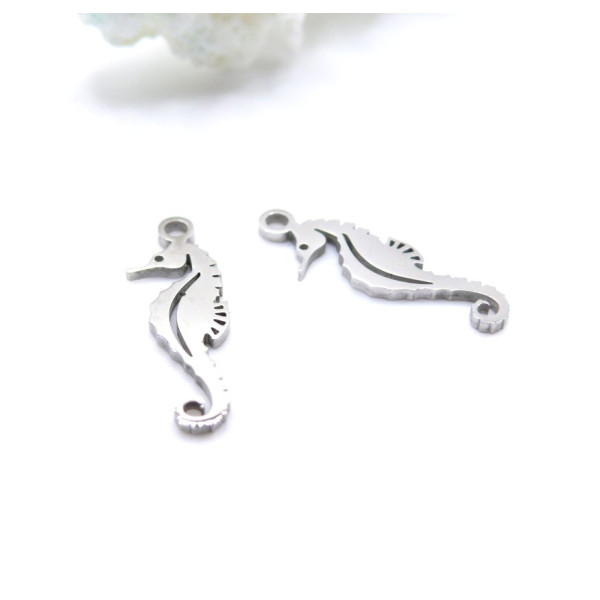 Pendentifs Hippocampe 17mm – Acier Inoxydable Argenté
