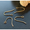 Crochets Boucles d'Oreille 18mm – Acier Inoxydable 304 Doré