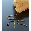 Crochets Boucles d'Oreille 18mm – Acier Inoxydable 304 Doré