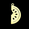 Pendentif Tranche de Pastèque 29mm – Acier Inoxydable 304 Doré