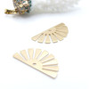 Pendentifs Demi Soleil Eventail 24mm – Laiton Doré
