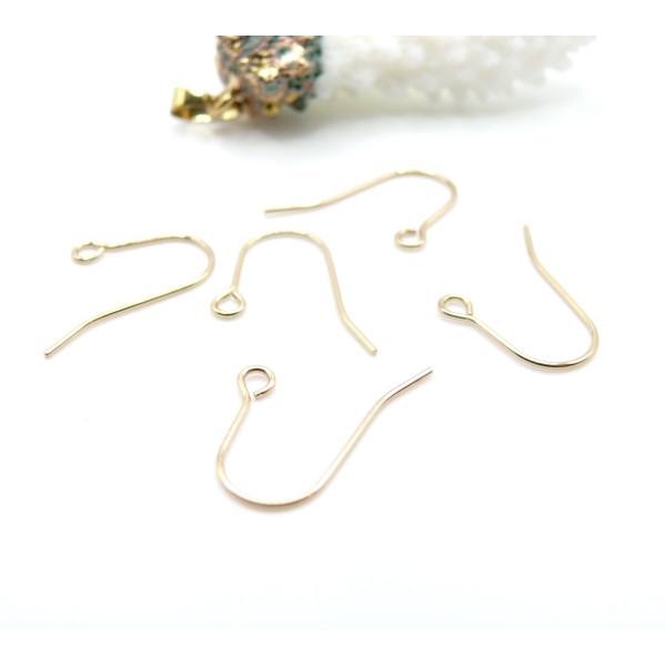 Crochets Boucles d'Oreille 18mm – Acier Inoxydable 304 Doré